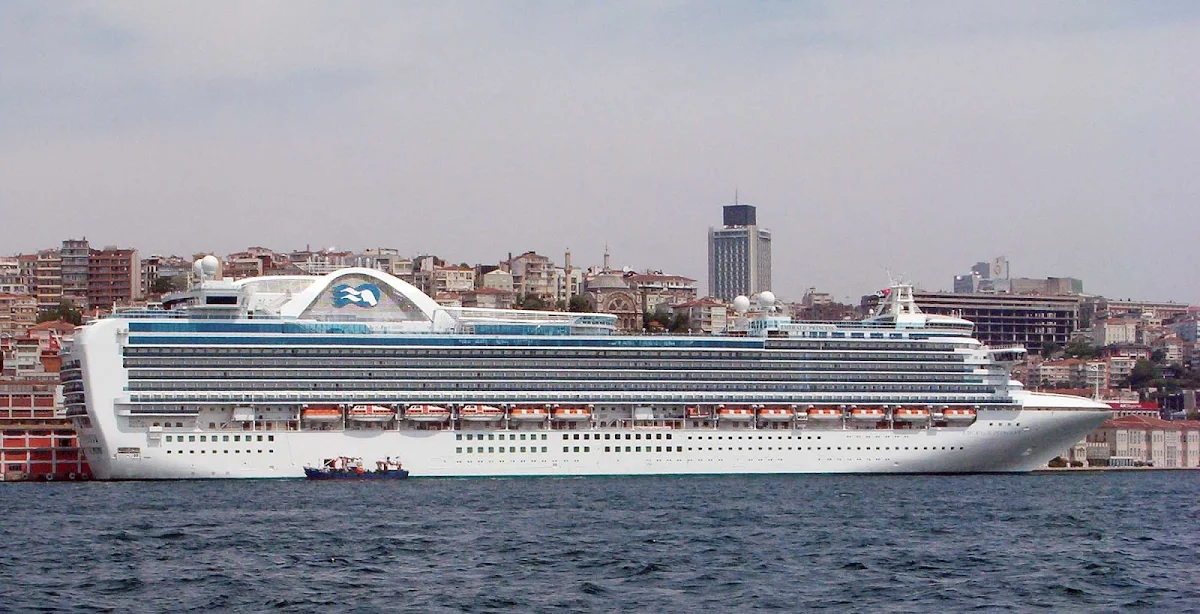 Emerald-Princess-Istanbul-Turkey - Emerald Princess in Istanbul, Turkey.