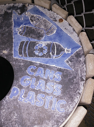 Cans Glass Plastic Art Work 