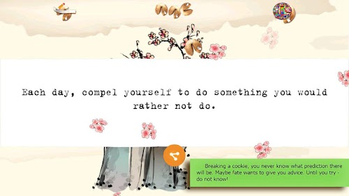 Android application Fortune cookies tree screenshort