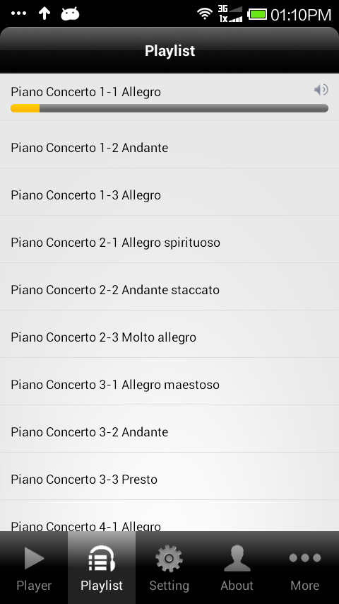 Mozart Concertos Screen 2