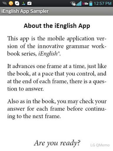 iEnglish App − Sampler
