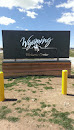 Wyoming Welcome Center Sign