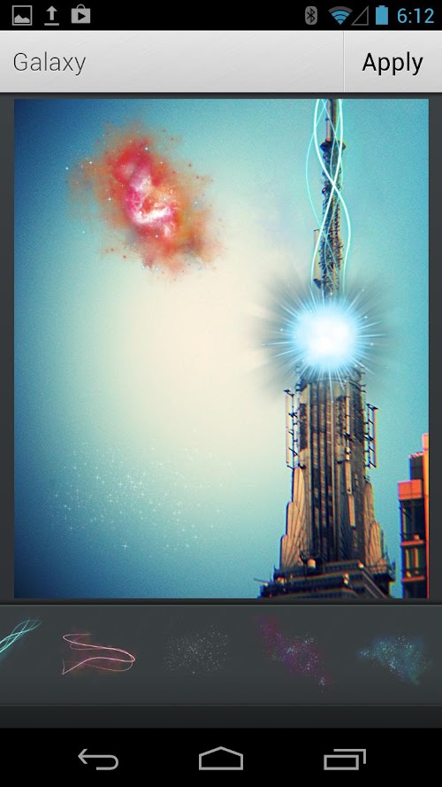 Android application Aviary Stickers: Galaxy screenshort