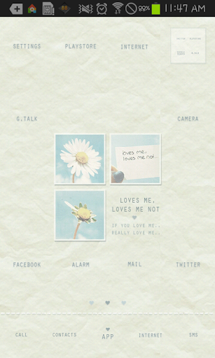 Loves me go launcher theme