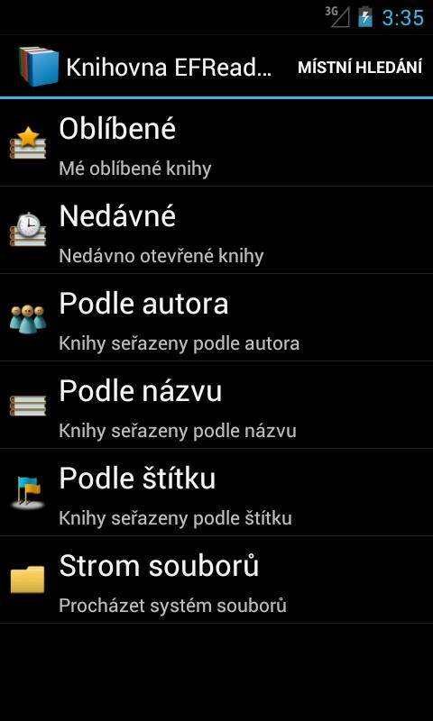   Knihy zdarma – snímek obrazovky 