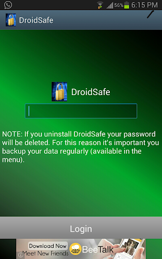 DroidSafe Password Program