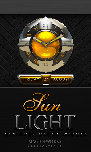 Sunlight designer Clock Widget