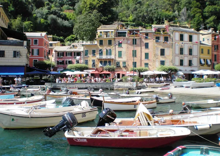 Harbor in Portofino, Italy.