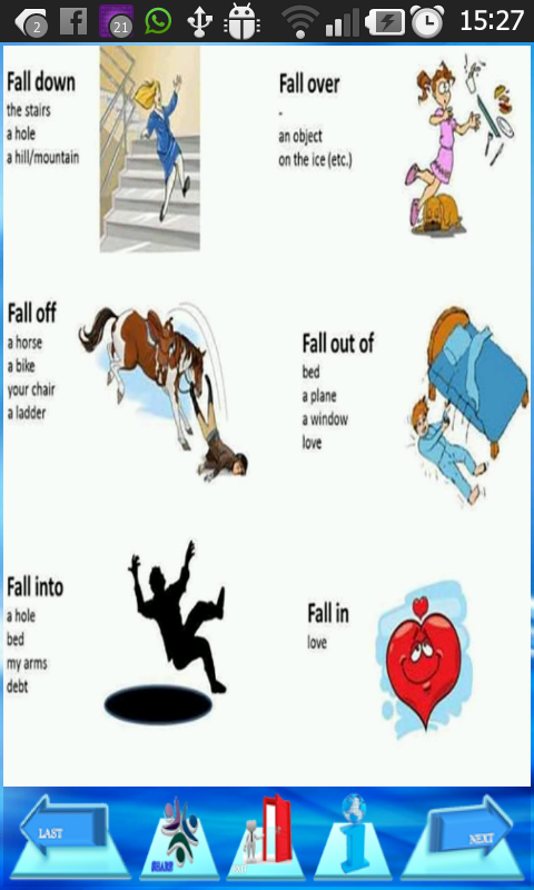 English Pictures Phrasal verbs Screen 2