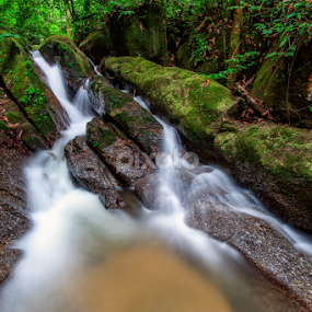 Gisai Waterfall by Fadly Bert - Landscapes Forests