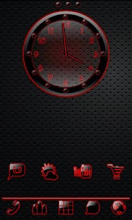 How to download Sleek Ebony Red Clock Widget lastet apk for android