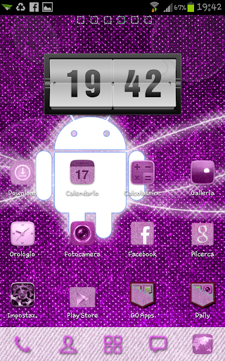 Jeans Pink Go Launcher Theme
