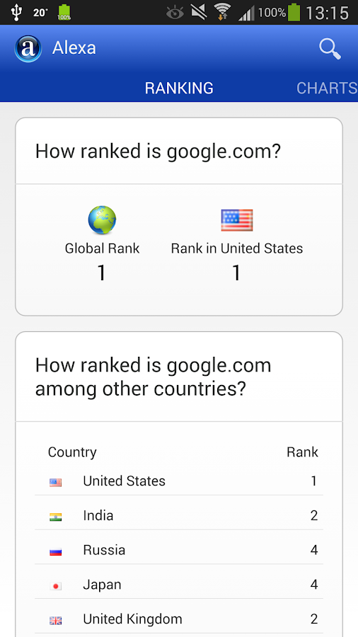 Alexa - screenshot