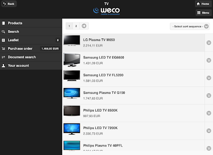 WECO E-Commerce Mobile Demo Screenshots 8
