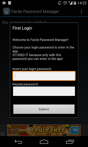 Facile Password Manager