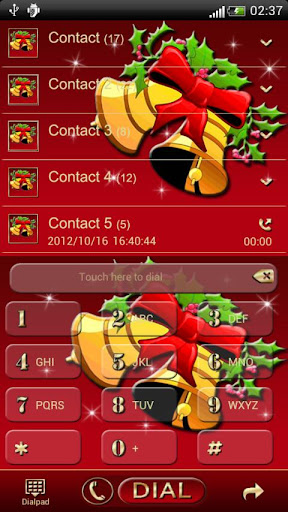 Christmas 2 GO Contacts theme