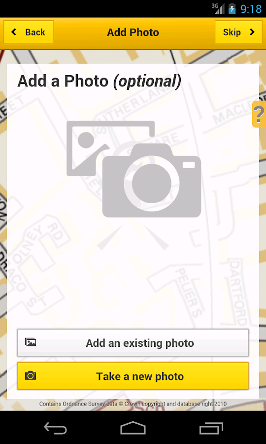   FixMyStreet- capture d'écran 