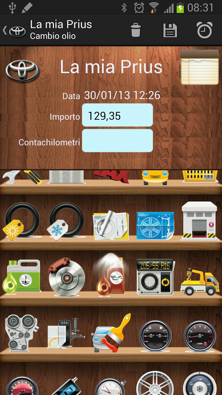 MyFuelLog pro Screen 2