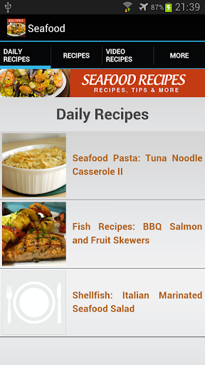 【免費生活App】Seafood Recipes!-APP點子