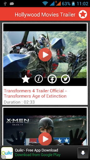 【免費娛樂App】Hollywood Movies Trailer-Video-APP點子