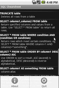 How to mod SQL Cheatsheet 1.1 unlimited apk for bluestacks