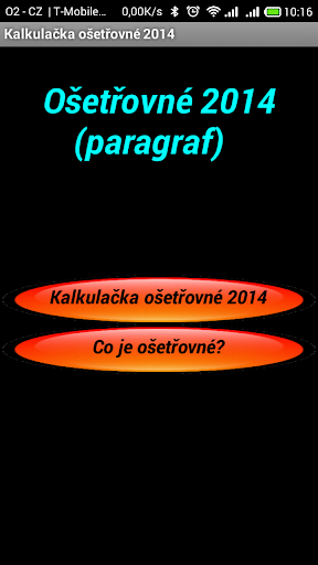 Kalkulačka Ošetřovné 2014 CZ