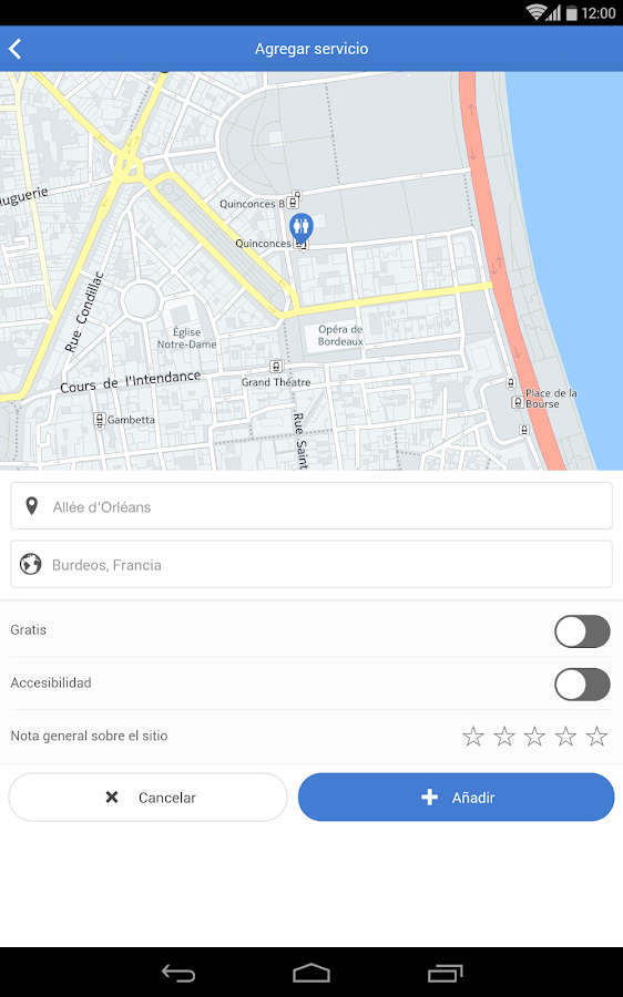   Toilet Finder: captura de pantalla 