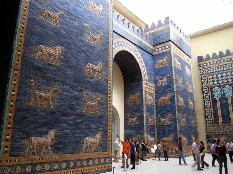 Ishtar Gate at the Pergamon Berlin Museum.