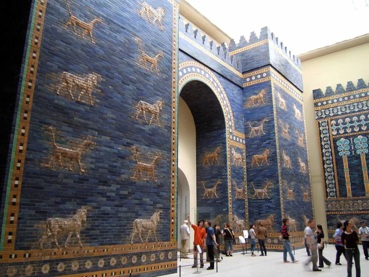 Ishtar-Gate-at-Berlin-Museum -  Ishtar Gate at the Pergamon Berlin Museum.