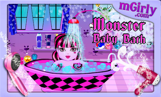 Baby Games - Monster Baby Bath