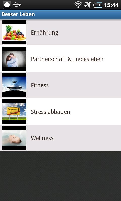 Android application Besser Leben screenshort