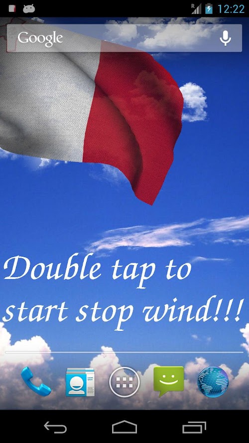 Android application 3D Malta Flag + screenshort