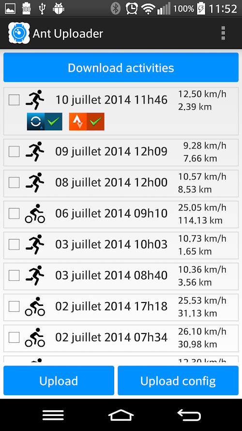 Android application Ant Uploader screenshort