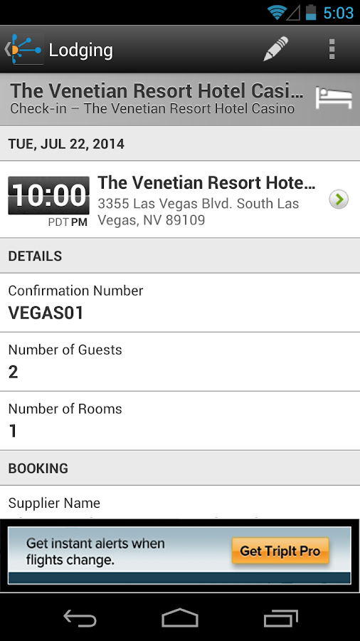 TripIt Android