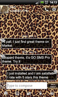 How to mod Leopard GO SMS Pro theme lastet apk for pc