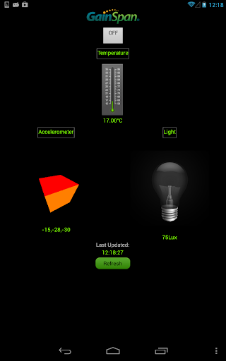 GainSpan NXP WiFi Sensor