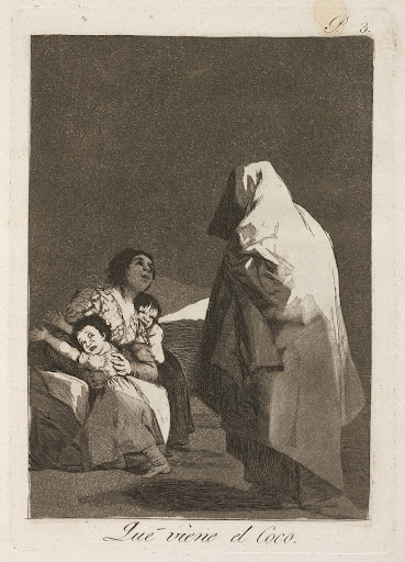 Que viene el coco (Here Comes the Bogey-Man) - Francisco de Goya