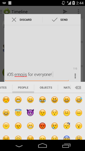 Sliding Emoji Keyboard - iOS