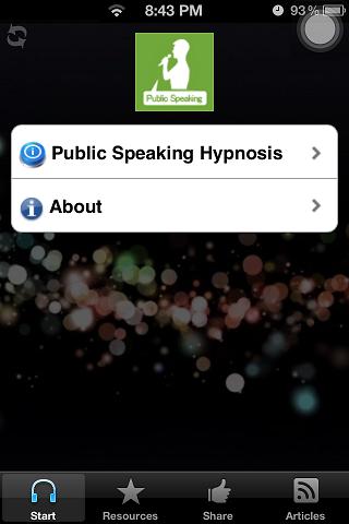 Public Speaking Hypnosis App