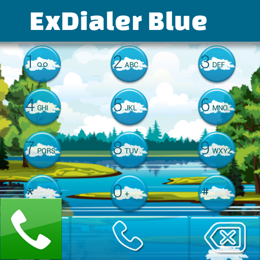 ExDialerブルー 個人化 App LOGO-APP開箱王