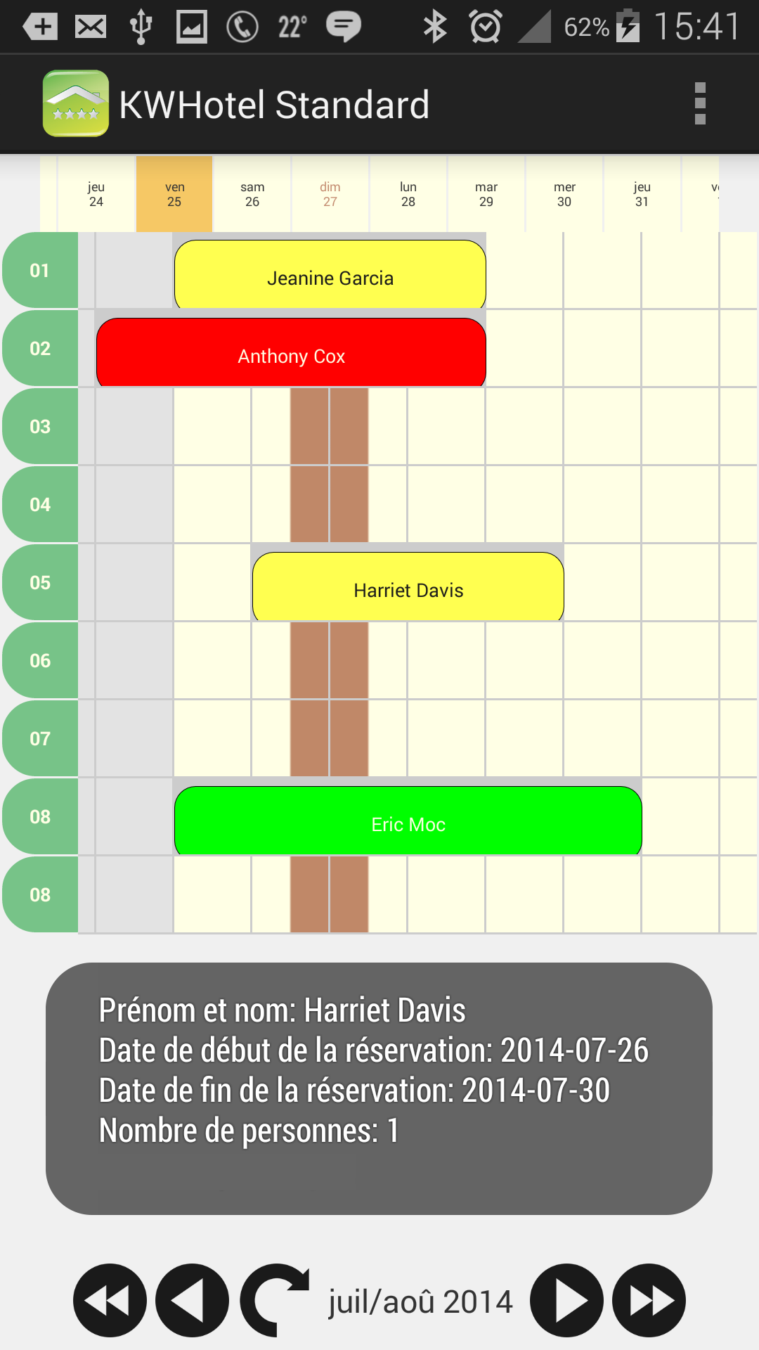 Android application KWHotel Standard Mobile screenshort
