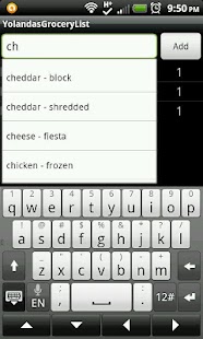 Yolanda's Grocery List Screenshots 1