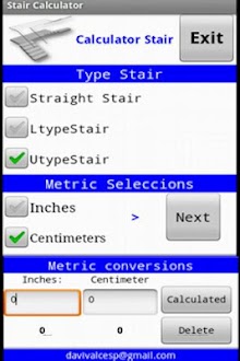 Stair Calculator Graph 2012