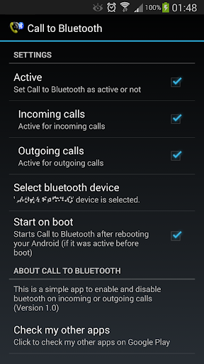 Call to Bluetooth