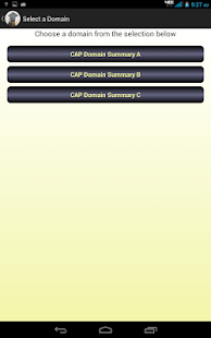 CAP Evaluator Domain Summary Screenshots 0