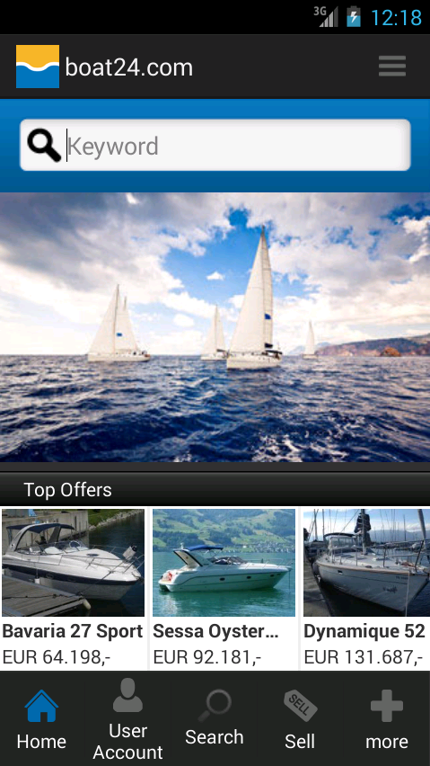 Android application Boat24 screenshort
