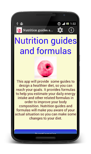 Nutrition guide and formulas