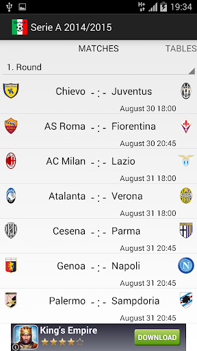 Italy Serie A 2014 2015