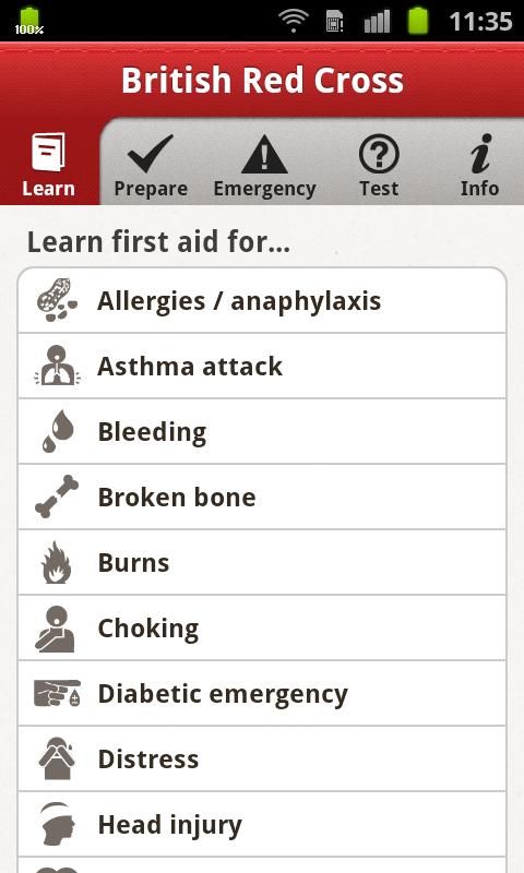 British Red Cross First Aid Quiz
