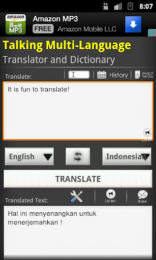 Indonesian Talking Translator